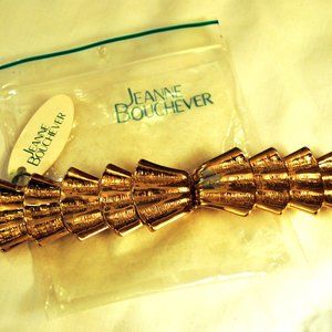 Vintage Jeanne Bouchever Gold Belt Buckle